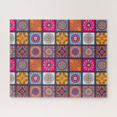 Puzzle Mandala motif coloré ethnie marocaine (Horizontal)
