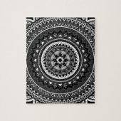 Puzzle Mandala noir et blanc (Vertical)