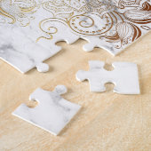 Puzzle Mandala - or et marbre (Côté)