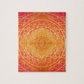 Puzzle Mandala or rouge orange (Vertical)