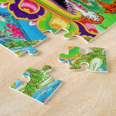 Puzzle Mandala orientale cool Yamantaka vibrant dieu art (Côté)