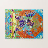 Puzzle Mandala orientale cool Yamantaka vibrant dieu art (Horizontal)