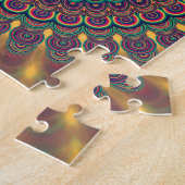 Puzzle Mandala ovale psychédélique (Côté)