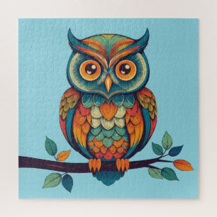 Puzzle Mandala Owl