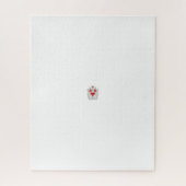Puzzle Mandala papillon floral | Design d'art Boho pourpr (Vertical)