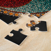 Puzzle Mandala peint à la main de Yin Yang (Côté)