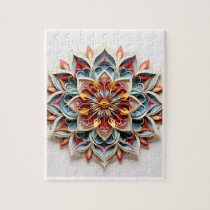 Puzzle Mandala Puzzle, 8" x 10", 110 pièces