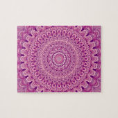 Puzzle Mandala rose de fleur (Horizontal)