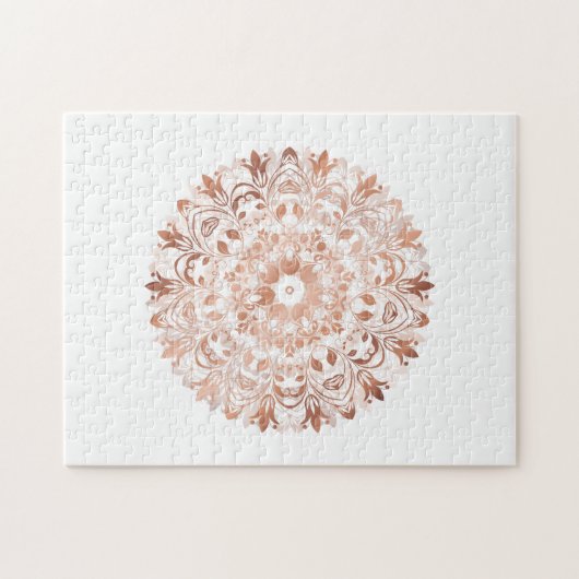 Puzzle Mandala rose Gold (Horizontal)