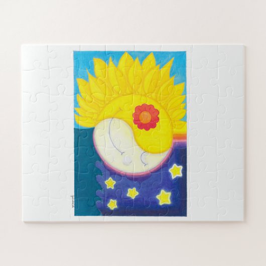 Puzzle Mandala: Solflor e Luaflor (Horizontal)