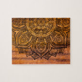 Puzzle Mandala sur le bois (Horizontal)