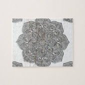 Puzzle Mandala sur le bois blanc (Horizontal)