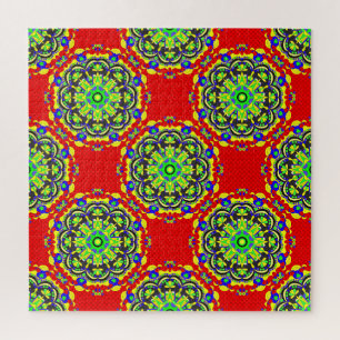 Puzzle Mandala Tribal : Illustration Vintage et transpare
