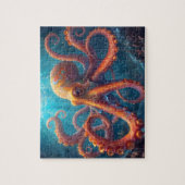 Puzzle Mandala vibrant octopus d'art (Vertical)