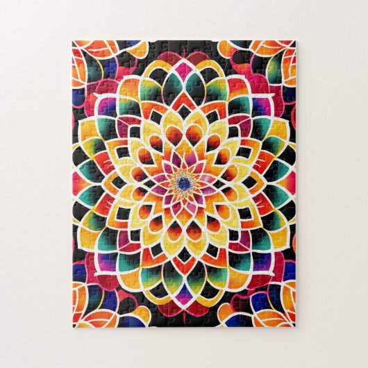 Puzzle Mandala Zen Cute Coloré (Vertical)
