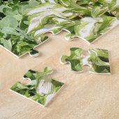 Puzzle Mandoline et jardin de fleurs d'iris  (Côté)
