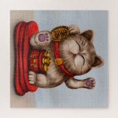 Puzzle Maneki-neko Beckoning (Horizontal)
