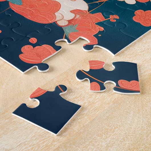 Puzzle Maneki-Neko, Chat japonais chanceux (Côté)