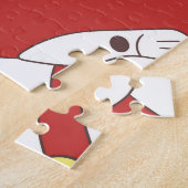 Puzzle Maneki-Neko chat, motif japonais de doodle. (Côté)