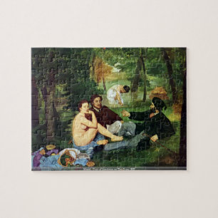 Puzzle Manet - copie de déjeuner sur l'herbe 1863