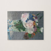 Puzzle Manet | Fleurs dans un vase de cristal, c.1882 (Horizontal)