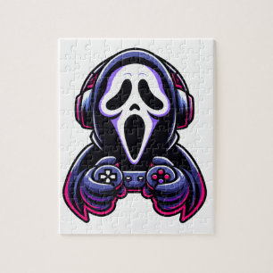Puzzle Manette fantôme de joueur Halloween de Spooky Gami