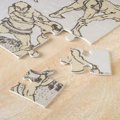 Puzzle Manga : études des gestes et postures de lutte (Côté)