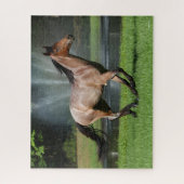 Puzzle Mangalarga Courir devant la Fontaine (Vertical)