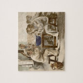 Puzzle Mangeant de la soupe aux casernes, de 'L'Estampe (Vertical)