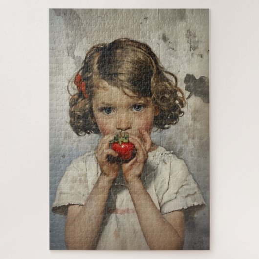 Puzzle Manger de la fraise (Vertical)