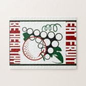 Puzzle Mangez des fruits - Soyez en santé - Poster de l'A (Horizontal)