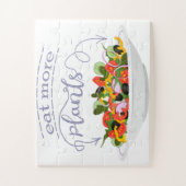 Puzzle Mangez plus de plantes frais motivation salade let (Vertical)