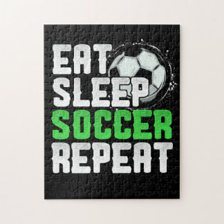 Puzzle Mangez Sleep Football Répéter Cool Sport Joueur