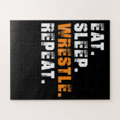 Puzzle Mangez Sleep Lutte Répétez Lutte Sport Cadeau (Horizontal)