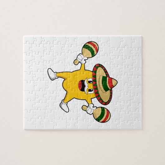 Puzzle Mango comme musicien avec Maraca (Horizontal)