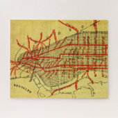 Puzzle Manhattan Elevated Railway System (1900) Partie I (Horizontal)