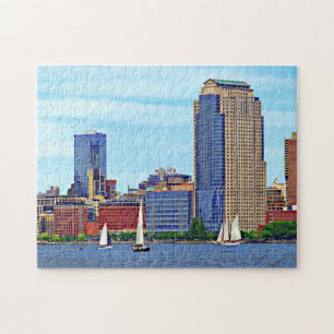 Puzzle Manhattan NY - Trois Bateaux De Manhattan Skyline