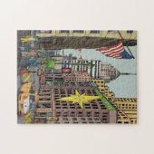 Puzzle Manhattan Winter New York Illustration de Noël (Horizontal)