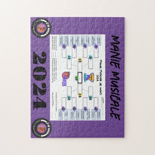 Puzzle Manie Musicale 2024 Bracket (Vertical)