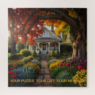 Puzzle Manoir Sous Novembre Automne