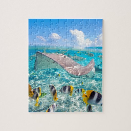 Puzzle Manta Ray (Vertical)