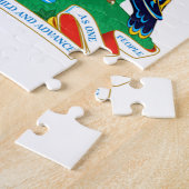 Puzzle Manteau du Grenada des bras (Côté)