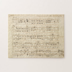 Puzzle Manuscrit de la Chopin de musique de la feuille d'