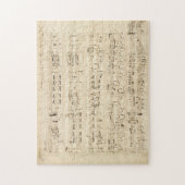 Puzzle Manuscrit de la Chopin de musique de la feuille d' (Vertical)
