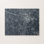 Puzzle Map of Zeppelin and aeroplane bombs on London (Horizontal)