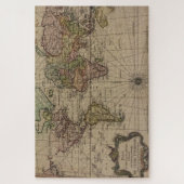 Puzzle mapamundi mapa del mundo antiguo (Vertical)