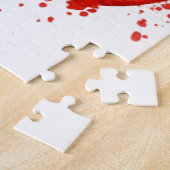 Puzzle Maquillage rouge de mode de beauté de baiser de (Côté)