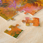 Puzzle Marbling Art Octobre feuilles d'automne - difficil (Côté)