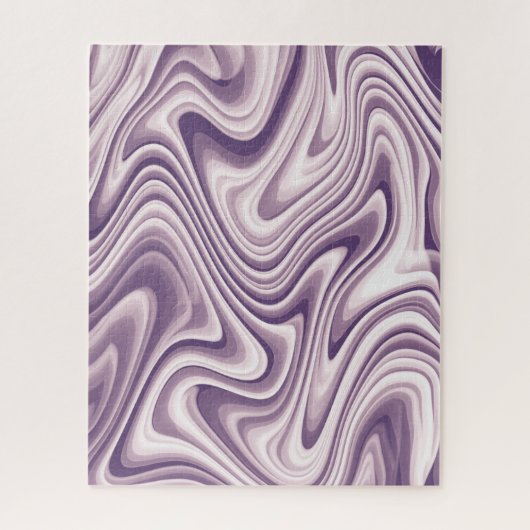 Puzzle Marbre Abstrait violet liquide moderne (Vertical)