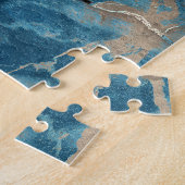 Puzzle Marbre Aqua Onyx : Design Haute Résolution. (Côté)